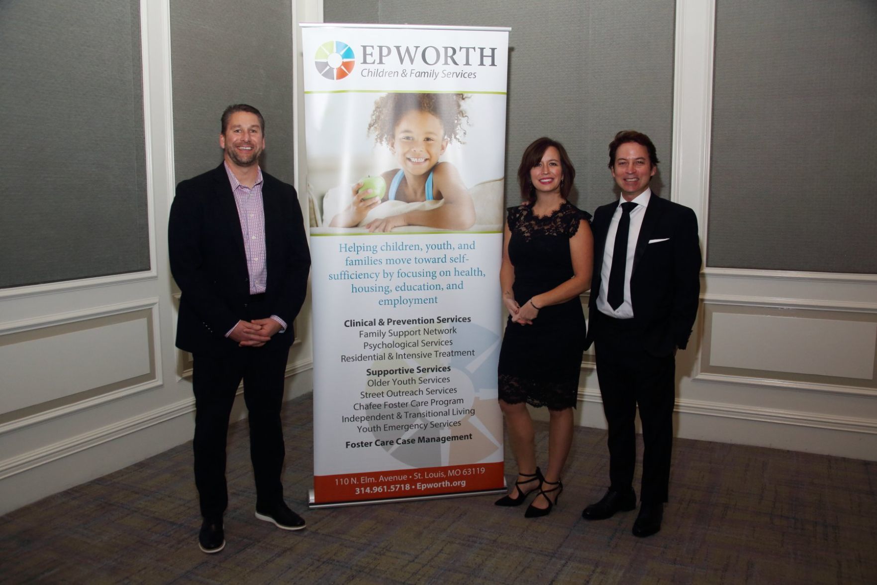 John Waterman, Kristy Cross, Dr. Mike Panicola